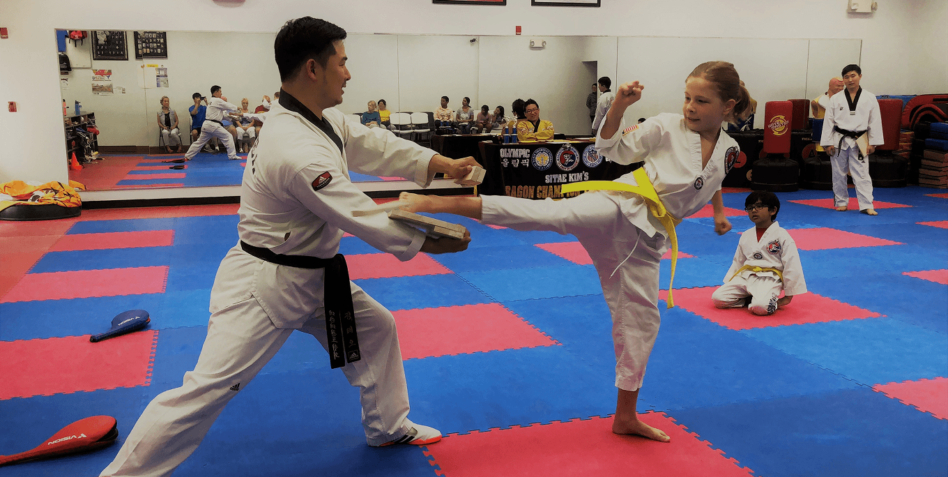 INHA Martial Arts students training in taekwondo